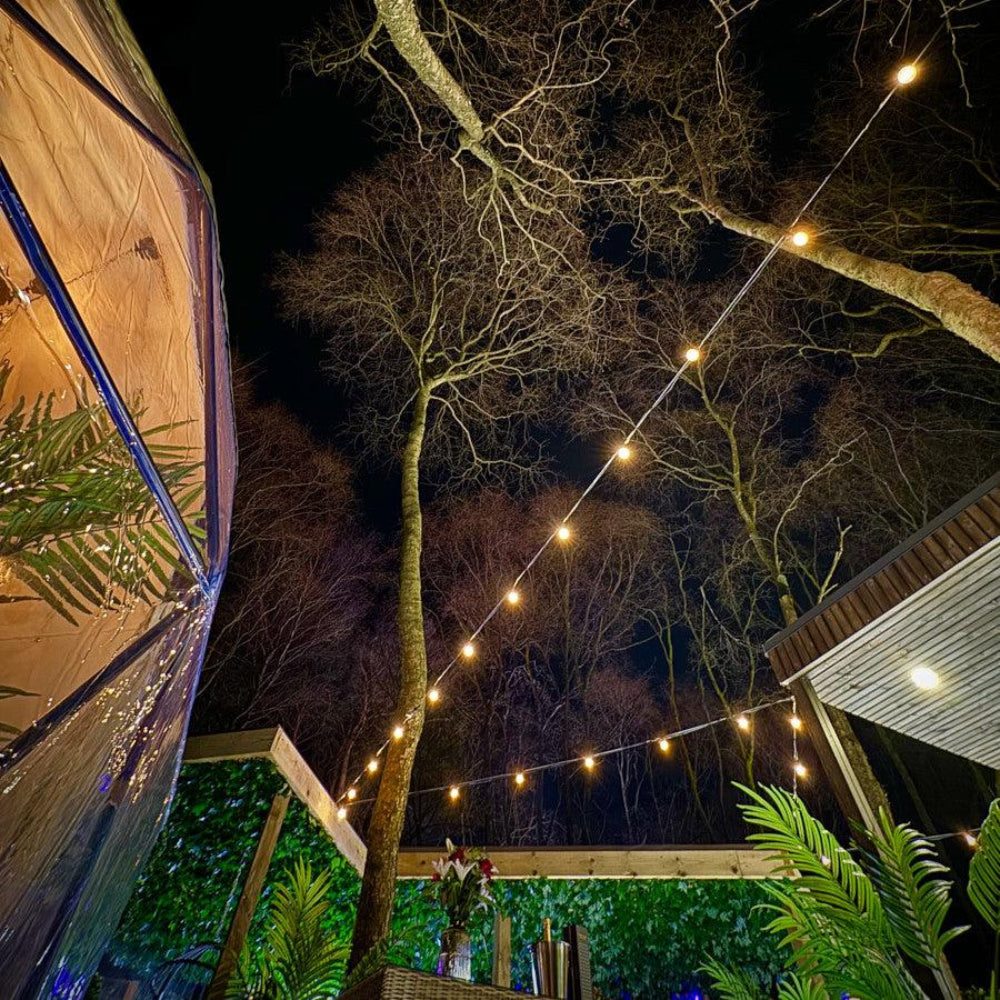 6.5M / 21FT Super Festoon Warm White Outdoor Plug-in Connectable LED String Lights